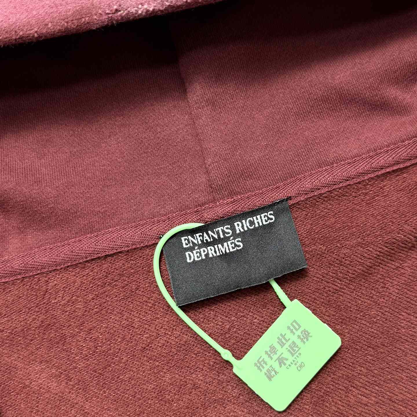 Enfants Riches Déprimés Cotton Jersey Zip-Up Hoodie - DesignerGu