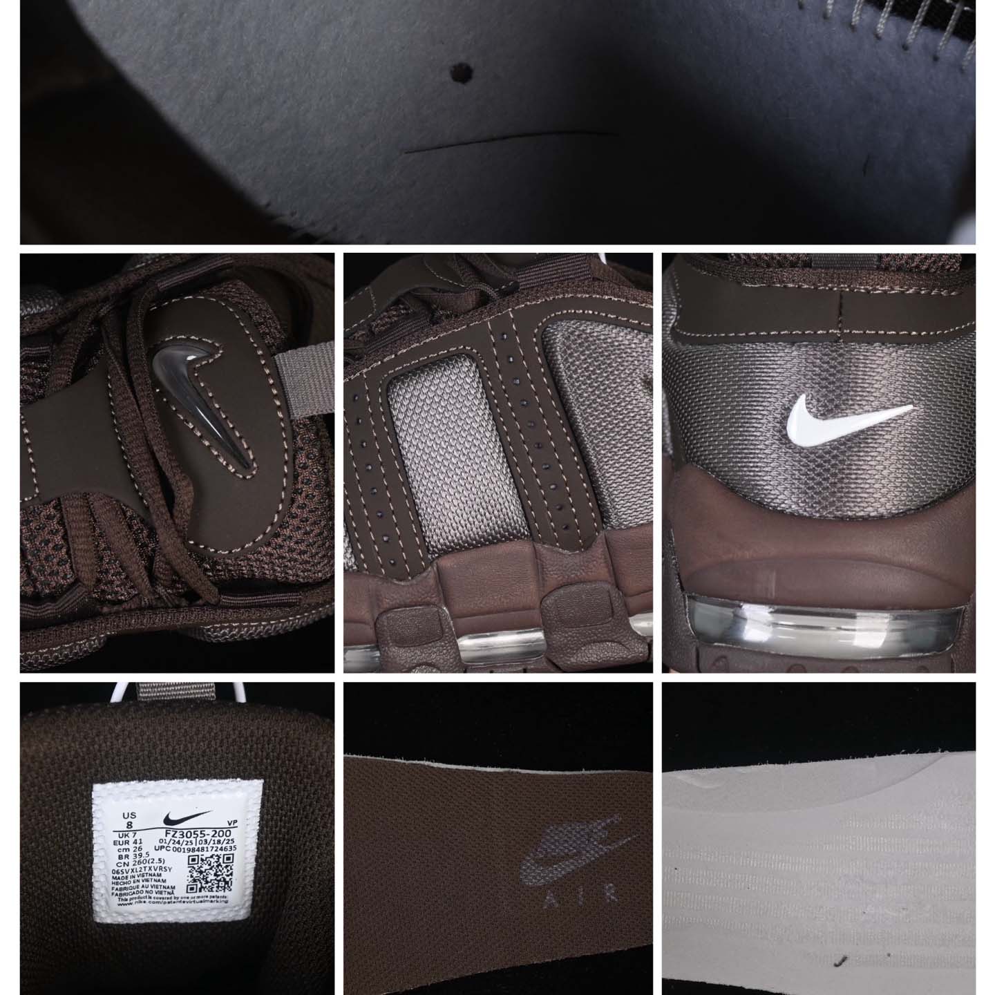 Nike Air More Uptempo “Wheat Brown” Pippen Retro High-Top Basketball Shoes FZ3055-200 - DesignerGu