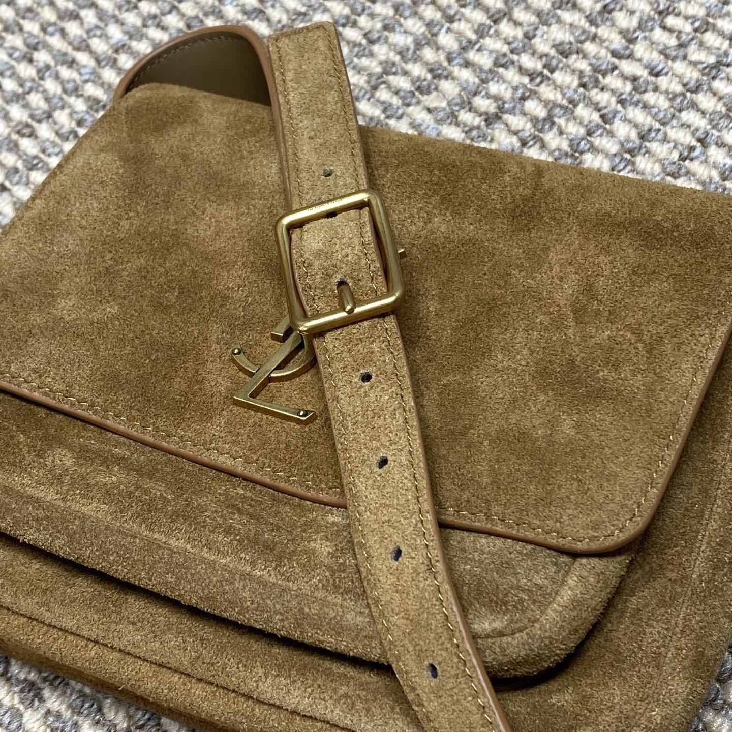 Saint Laurent Niki Satchel In Suede - DesignerGu