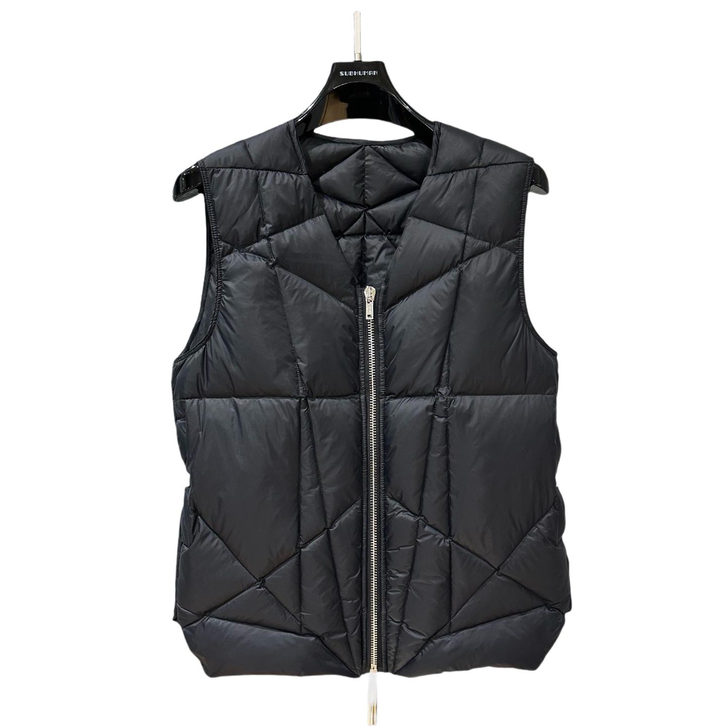 Rick Owens Quilted Down Puffer Vest - DesignerGu