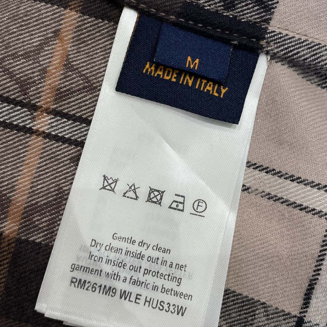 Louis Vuitton Monogram Flannel Long-Sleeved Polo Shirt   1AIKAJ - DesignerGu