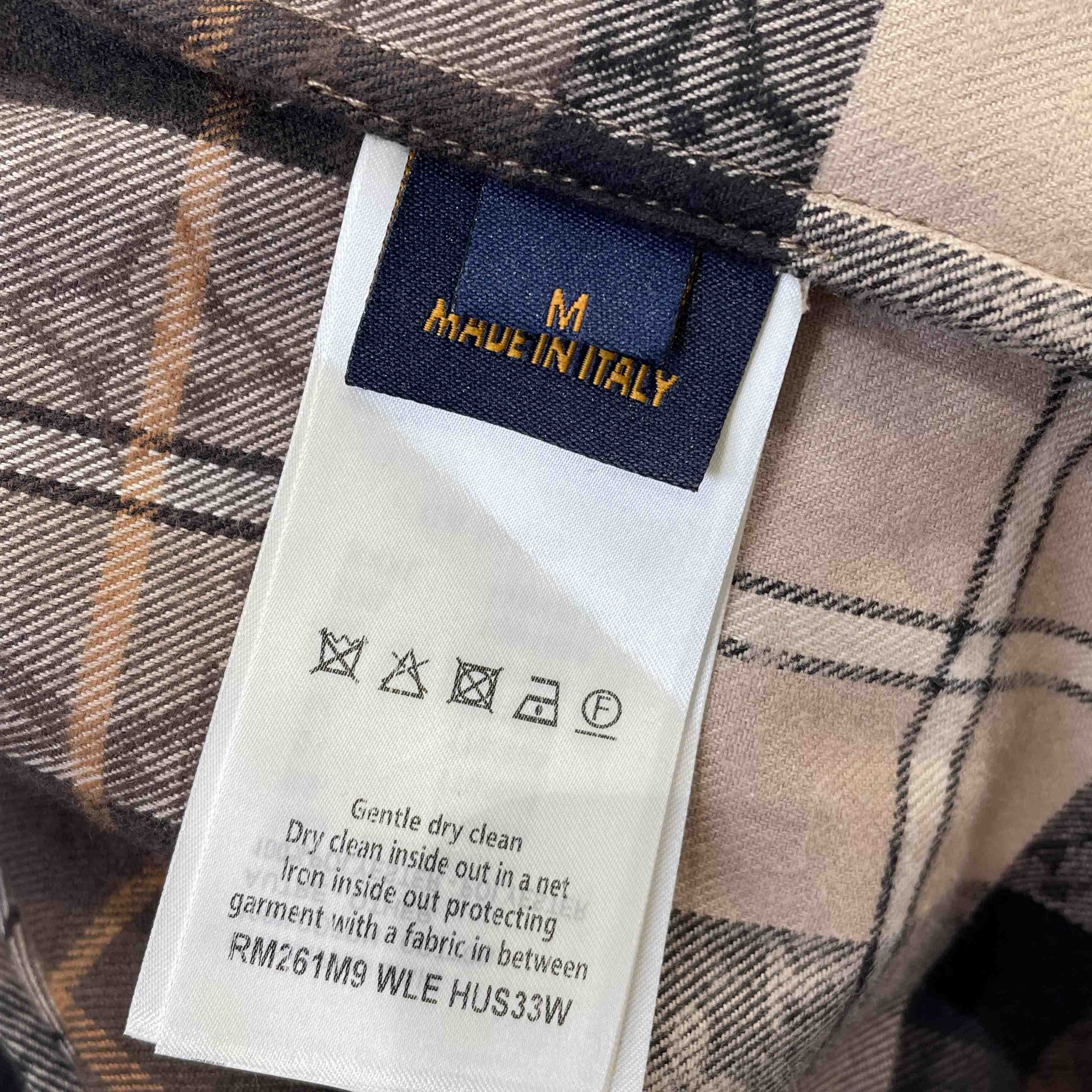 Louis Vuitton Monogram Flannel Long-Sleeved Polo Shirt   1AIKAJ - DesignerGu