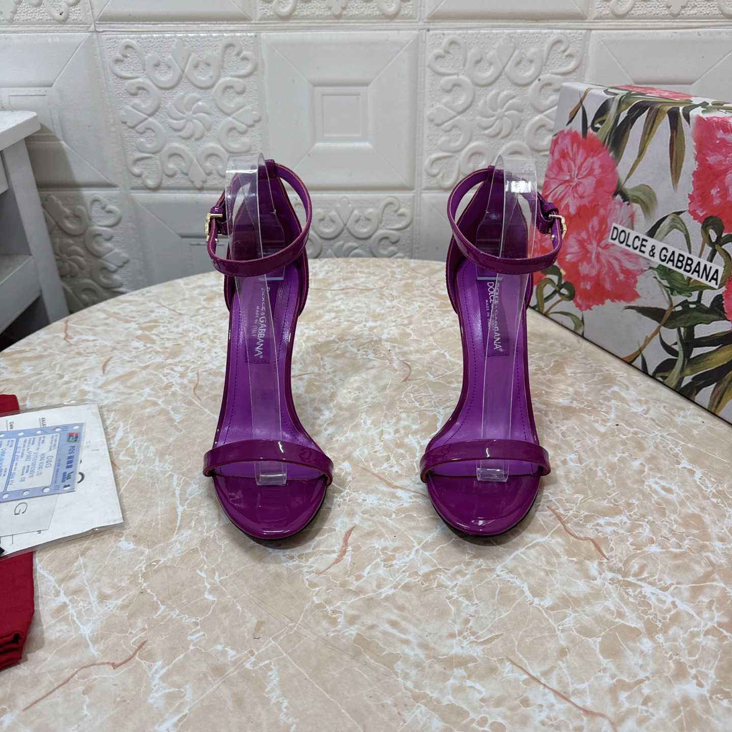 Dolce & Gabbana DNA 105mm Ankle-strap Stiletto Sandals - DesignerGu