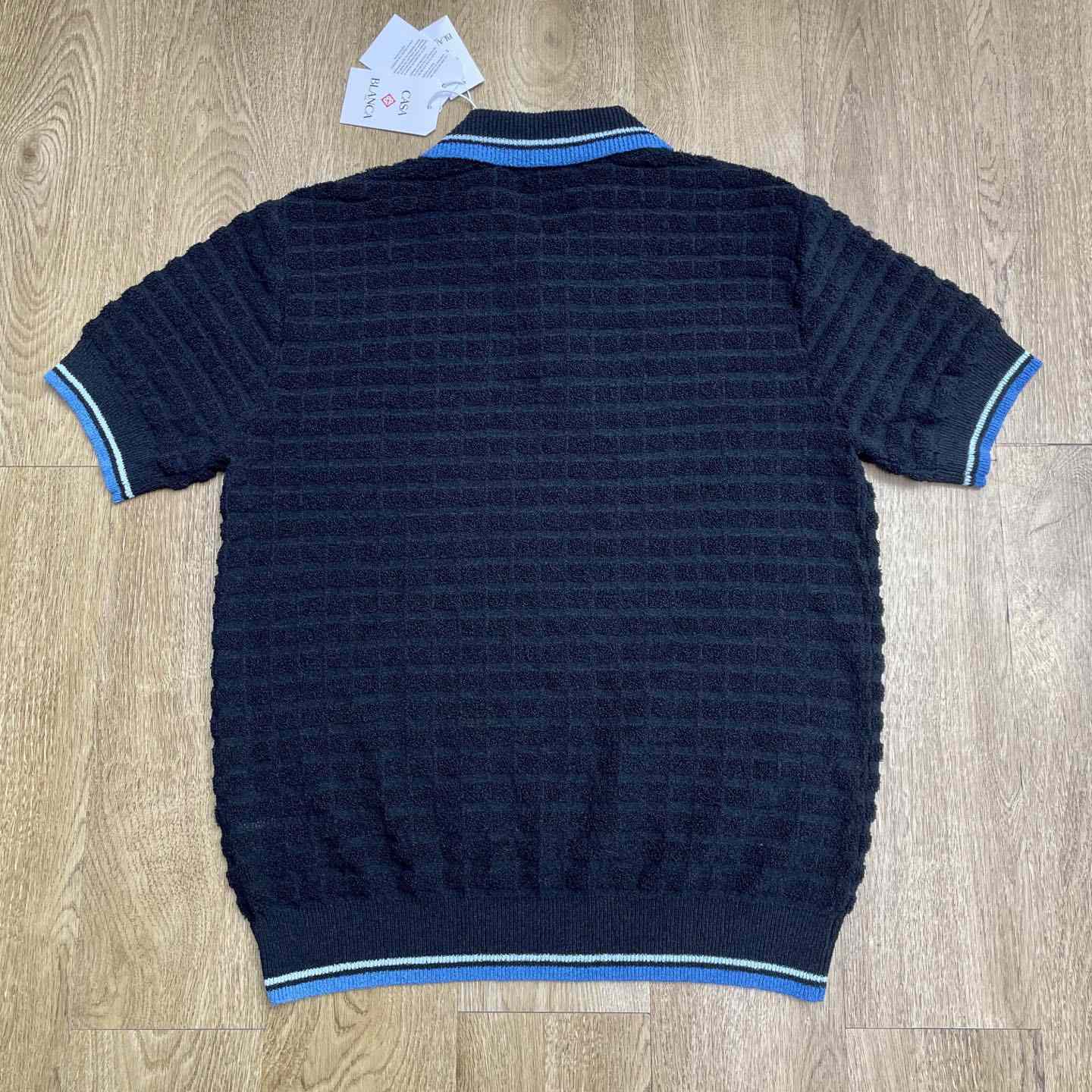 Casablanca Cotton Boucle Polo Shirt   Z6028 - DesignerGu