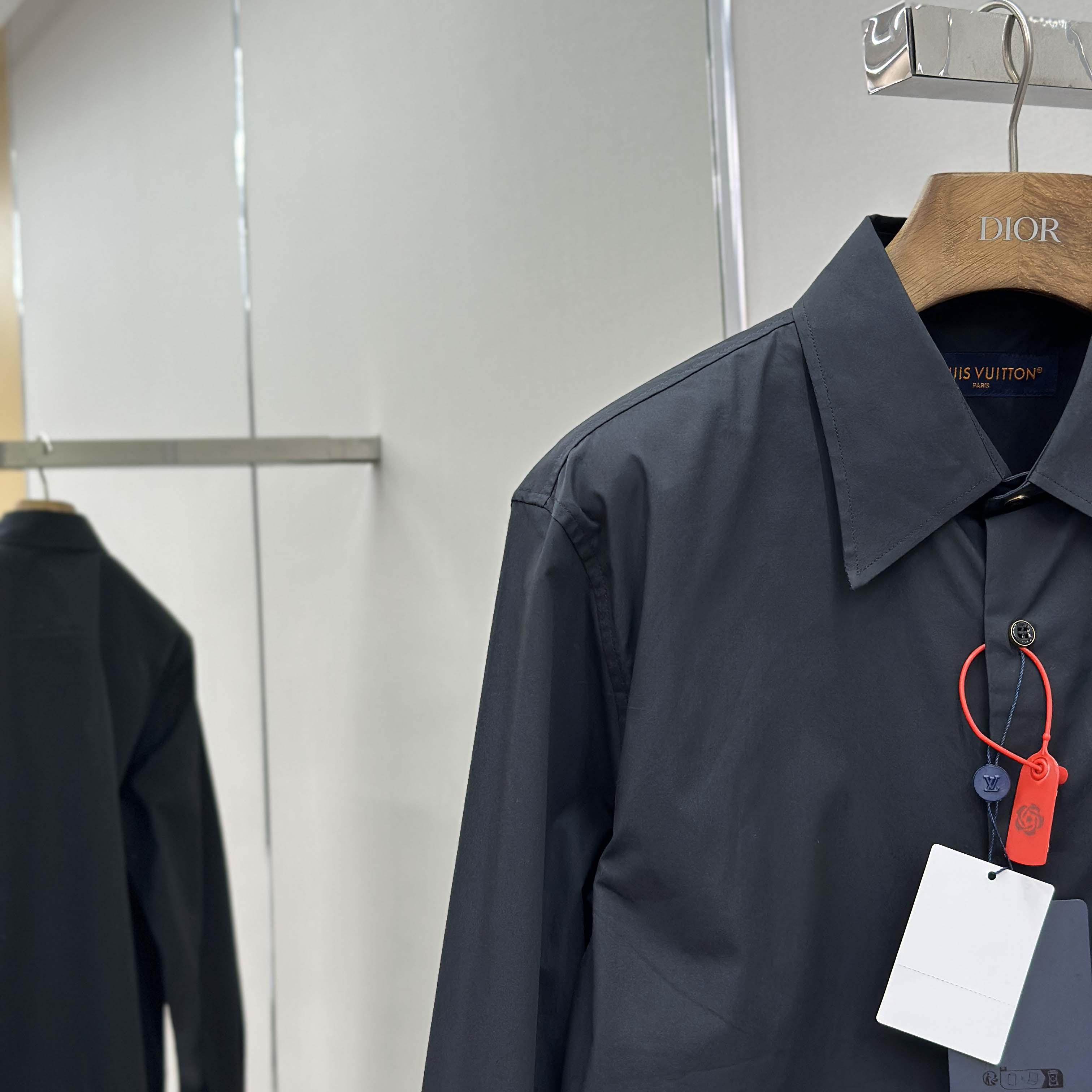 Louis Vuitton Embroidered Signature Long-Sleeved Shirt   1AIMIY - DesignerGu