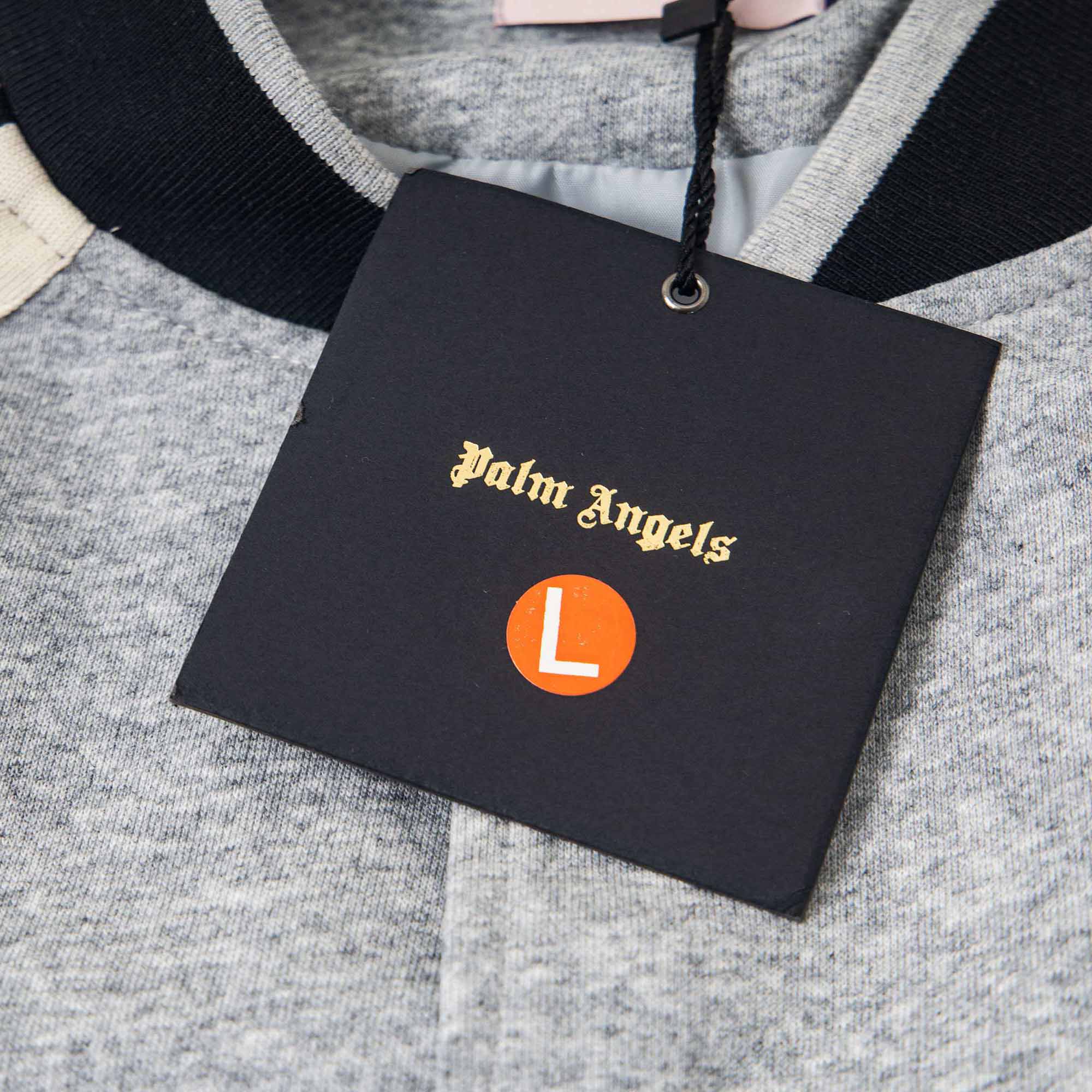 Palm Angels Curved Logo Track Varsity Jacket - DesignerGu