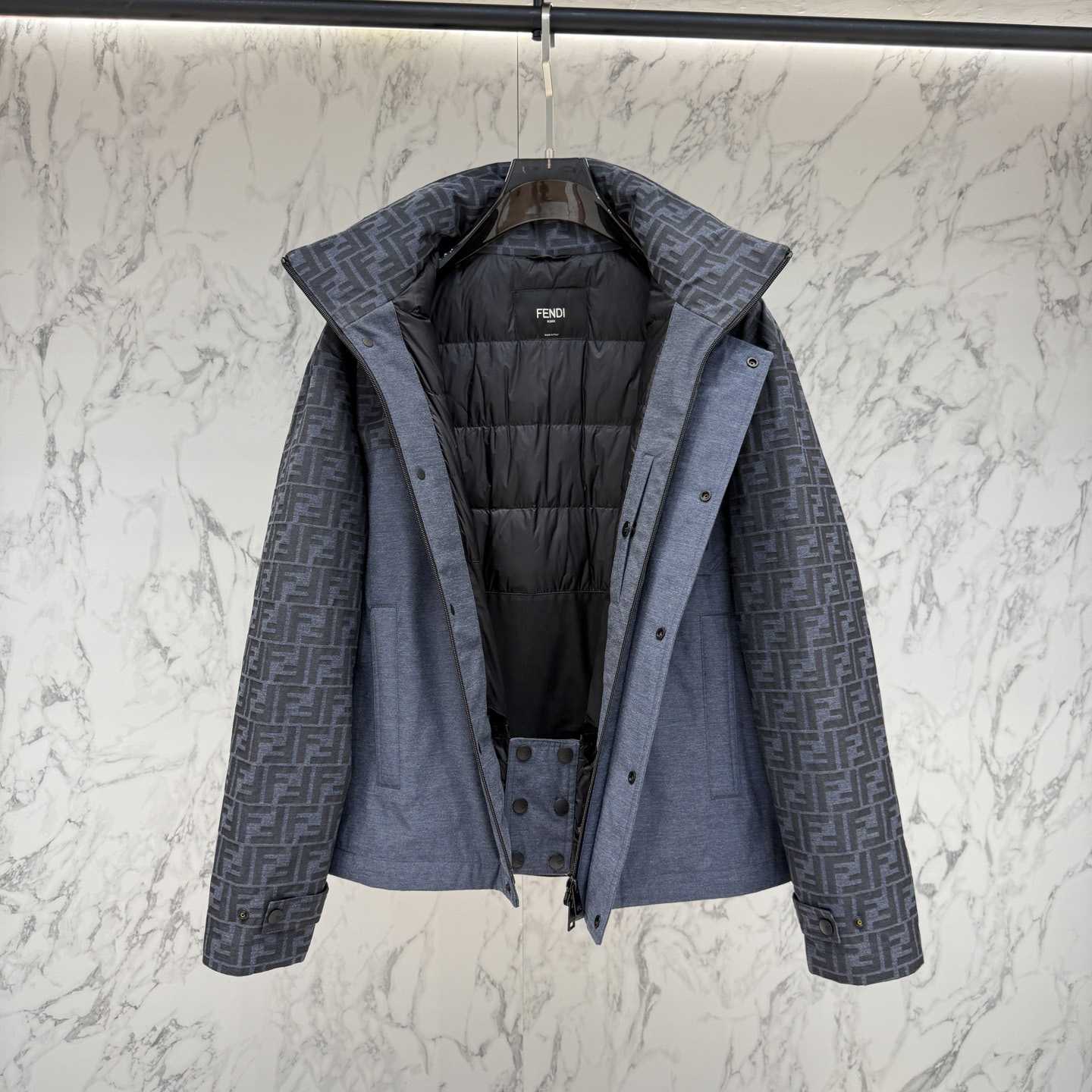 Fendi 'FF Denim Tech' Padded Jacket - DesignerGu
