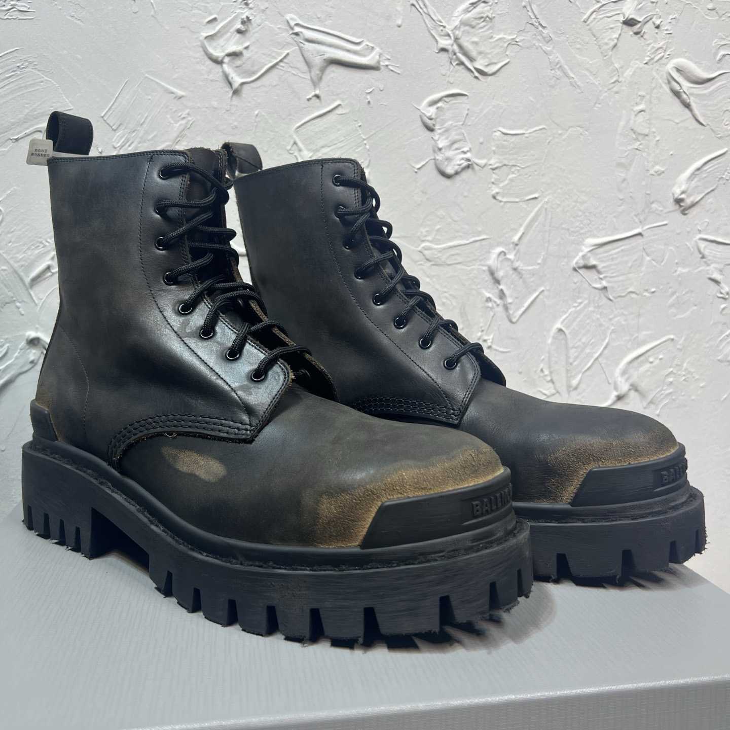 Balenciaga Strike Boot 'Worn-Out - Black Brown' - DesignerGu