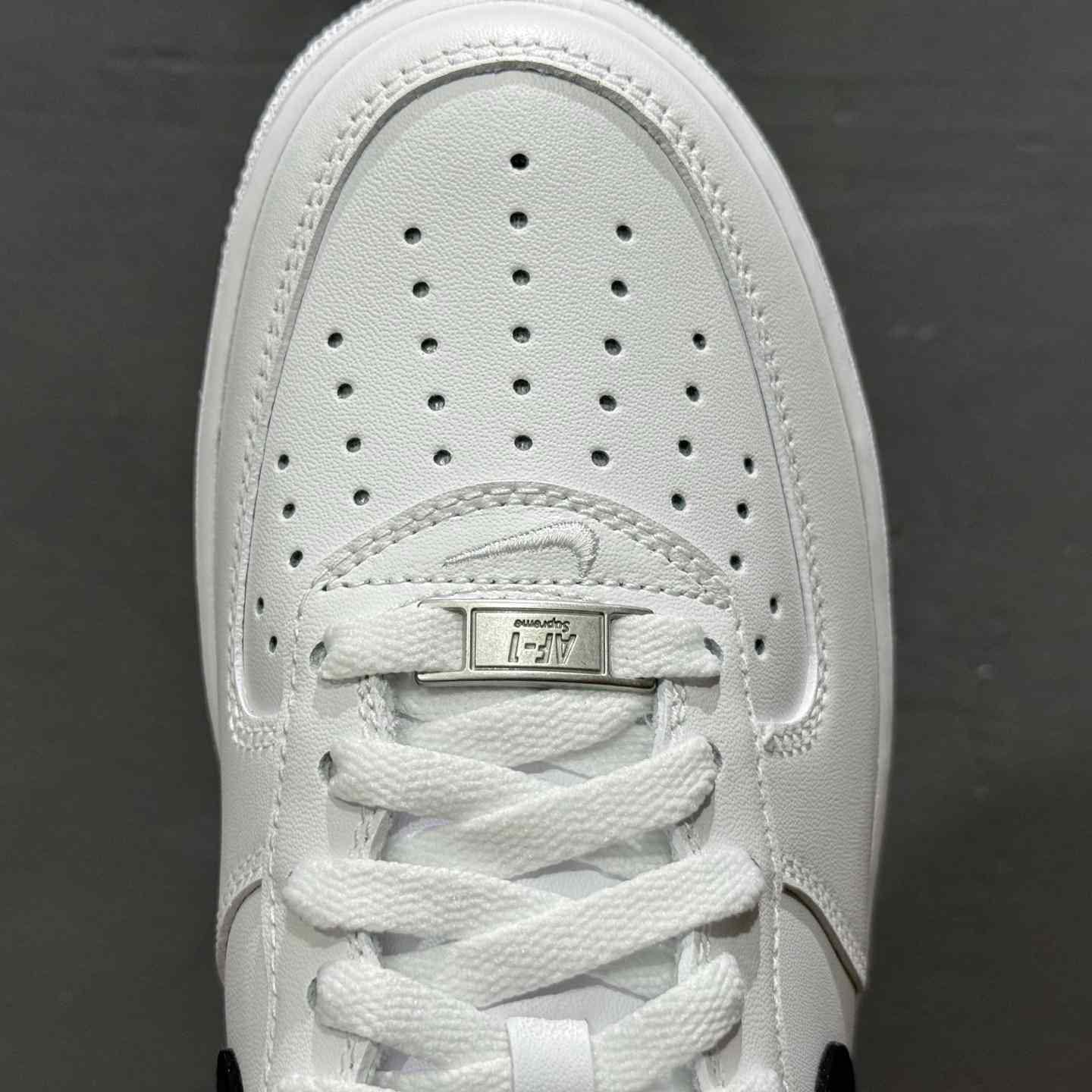 Supreme x Nike Air Force 1 Low “Box Logo - White Black” G Edition CU9225-102 - DesignerGu