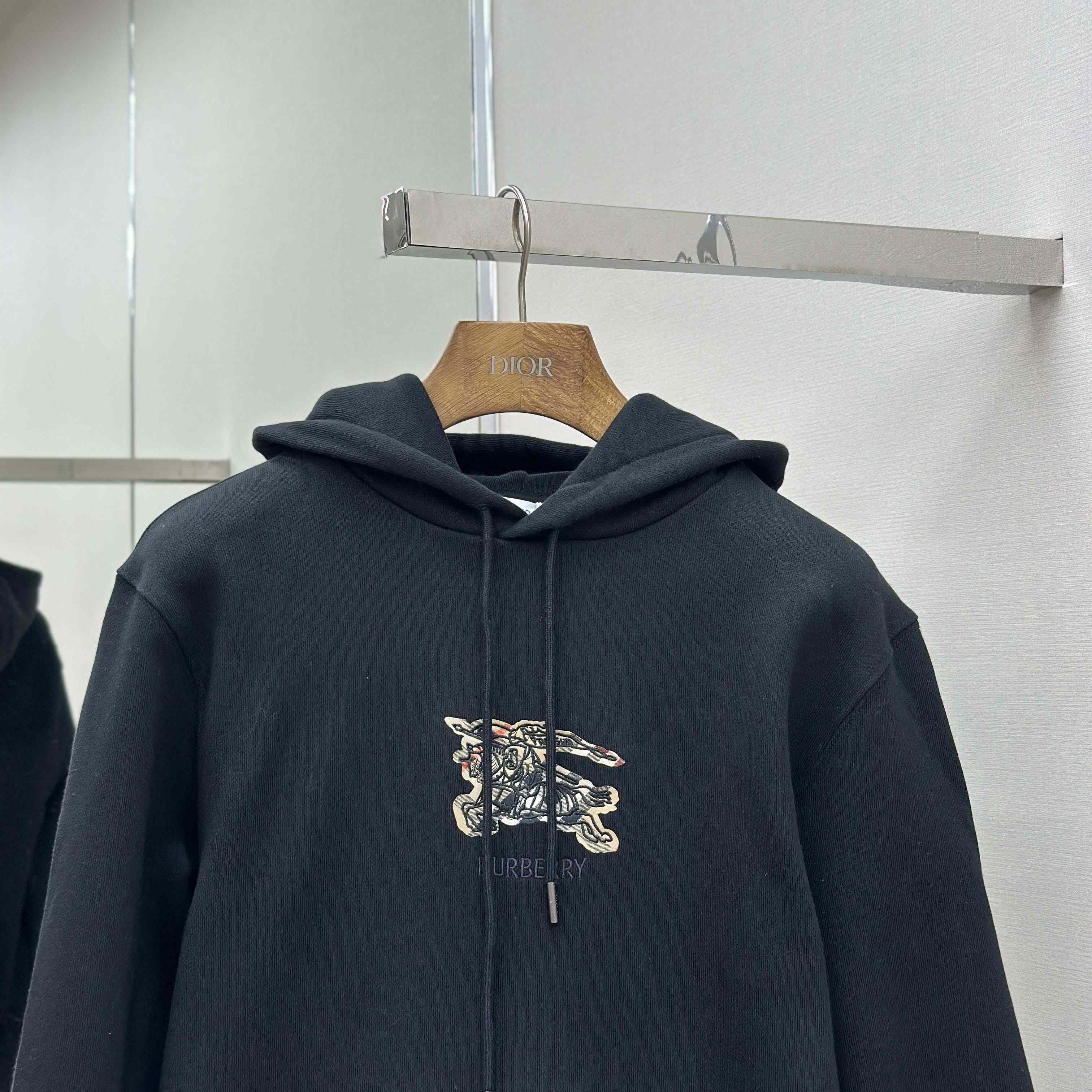 Burberry EKD Check Cotton Hoodie   - DesignerGu