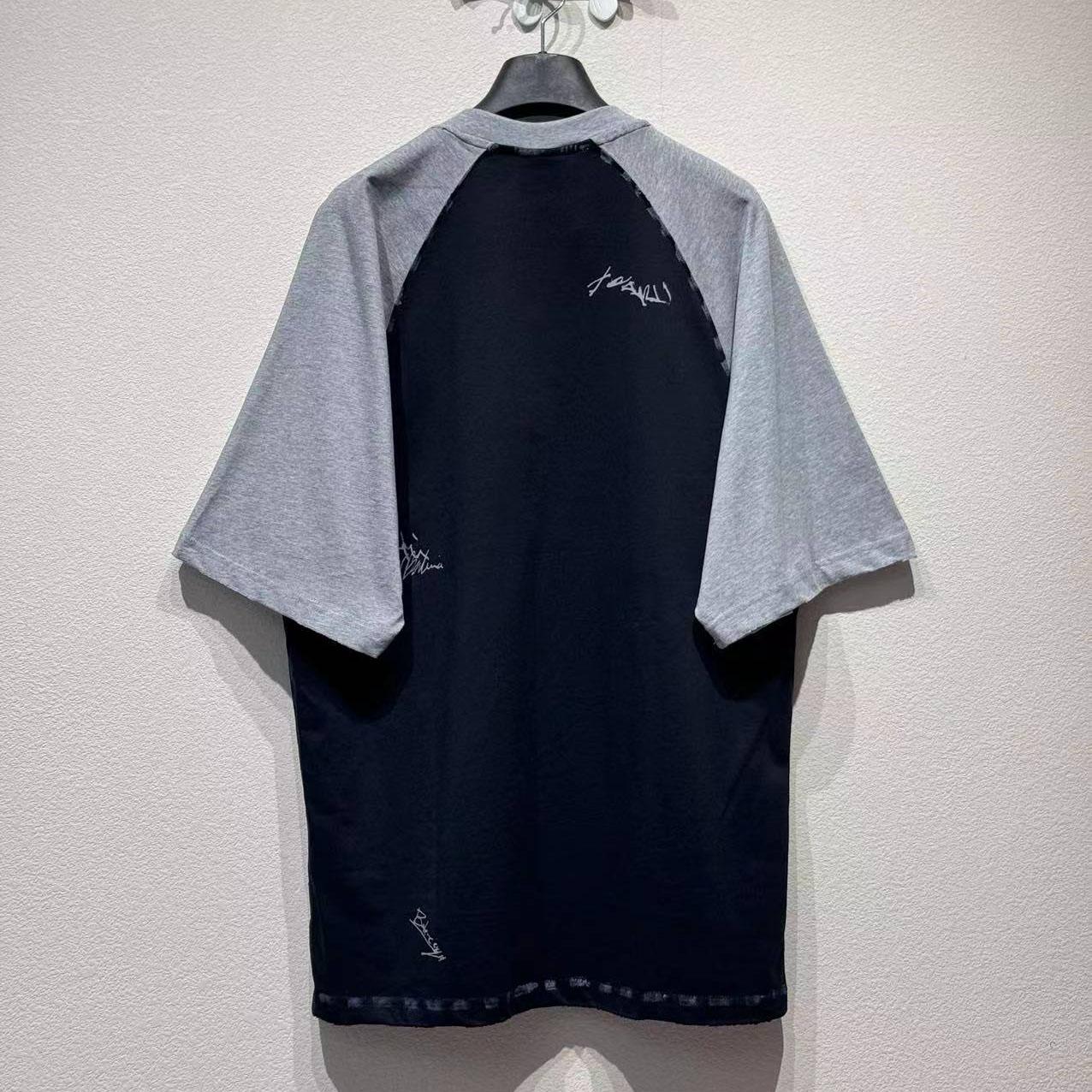 Balenciaga Banana Raglan Oversized T-Shirt In Faded Black Dry Jersey - DesignerGu