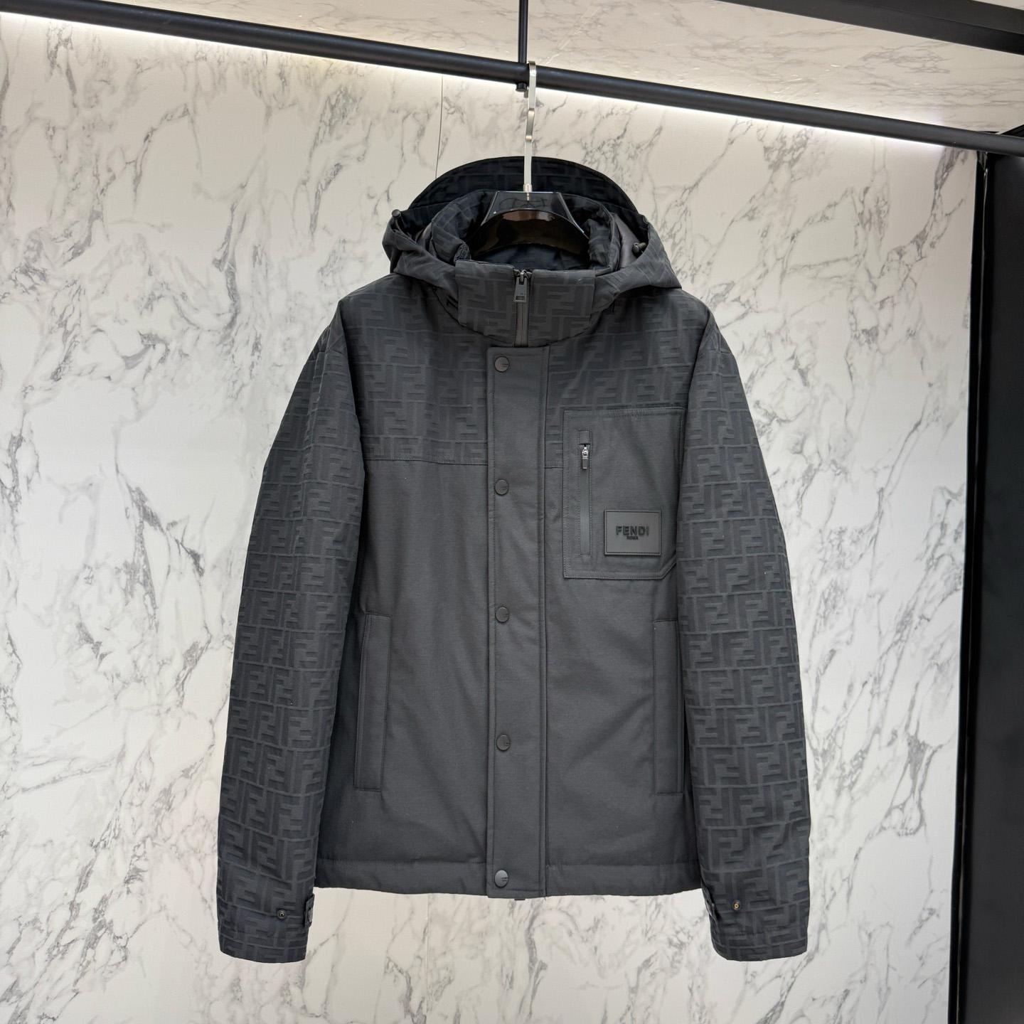 Fendi 'FF Denim Tech' Padded Jacket - DesignerGu