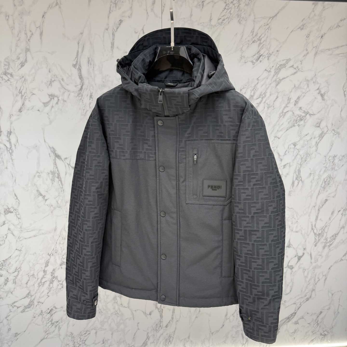 Fendi 'FF Denim Tech' Padded Jacket - DesignerGu