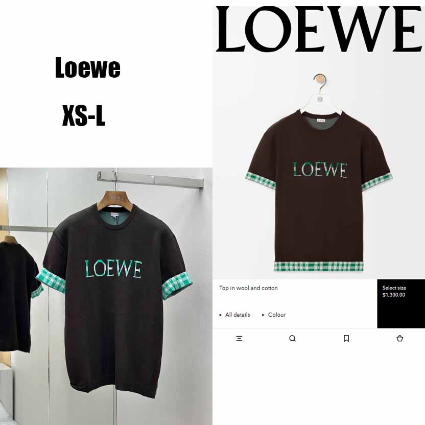 Loewe Top In Wool And Cotton - DesignerGu