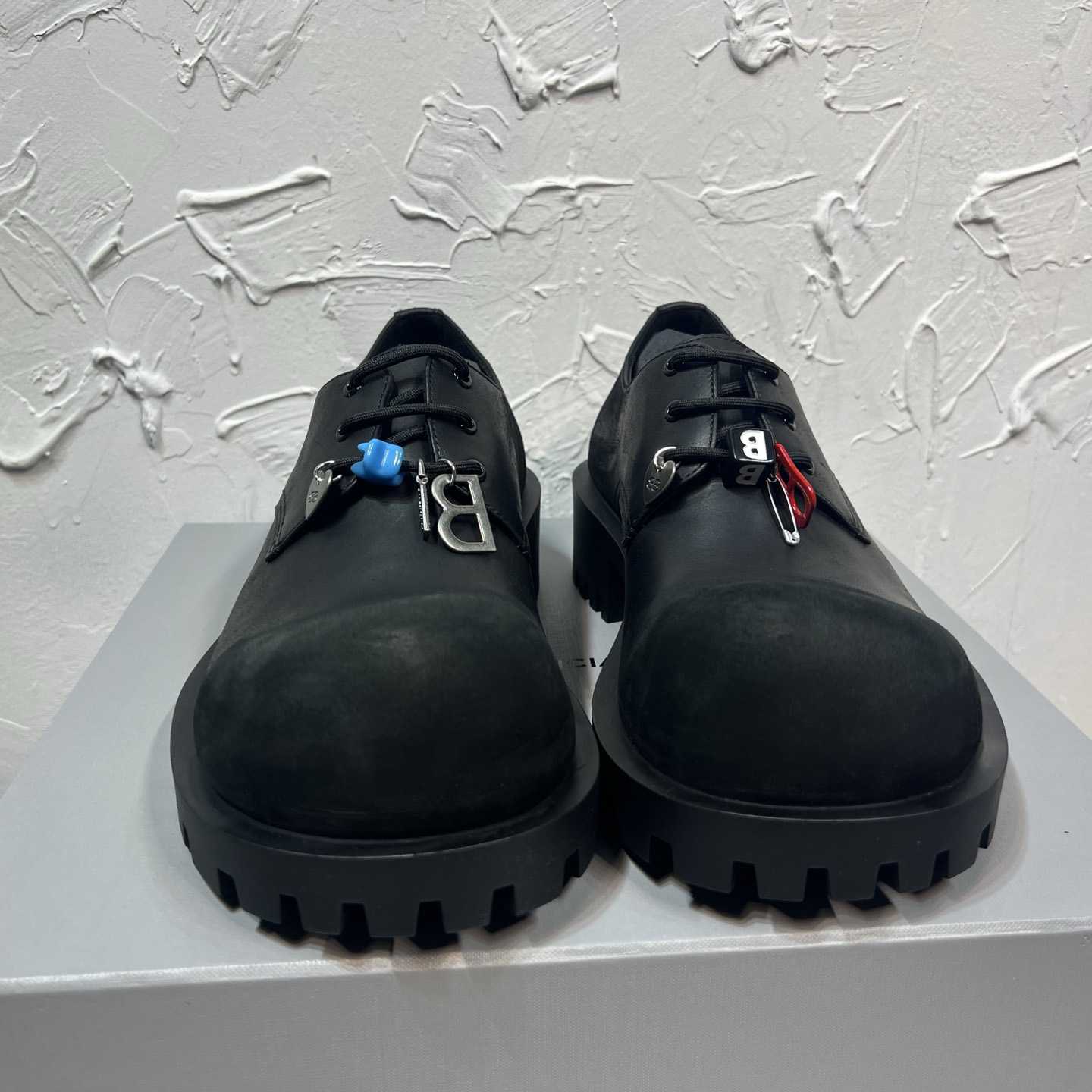 Balenciaga Hummer Derbie In Black - DesignerGu