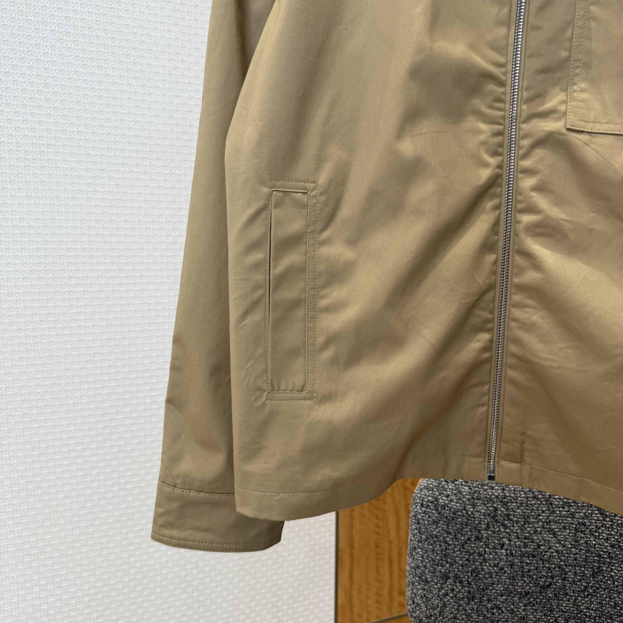 Fendi Beige Gabardine Blouson - DesignerGu