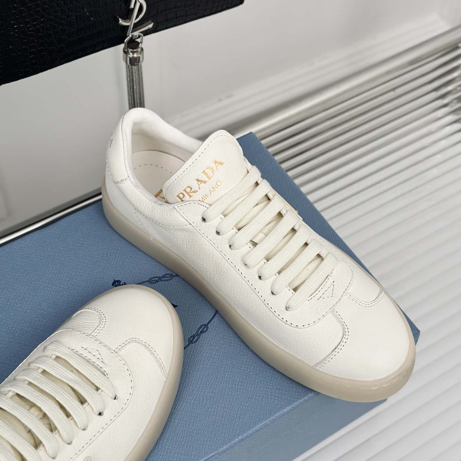 Prada Leather Sneaker - DesignerGu