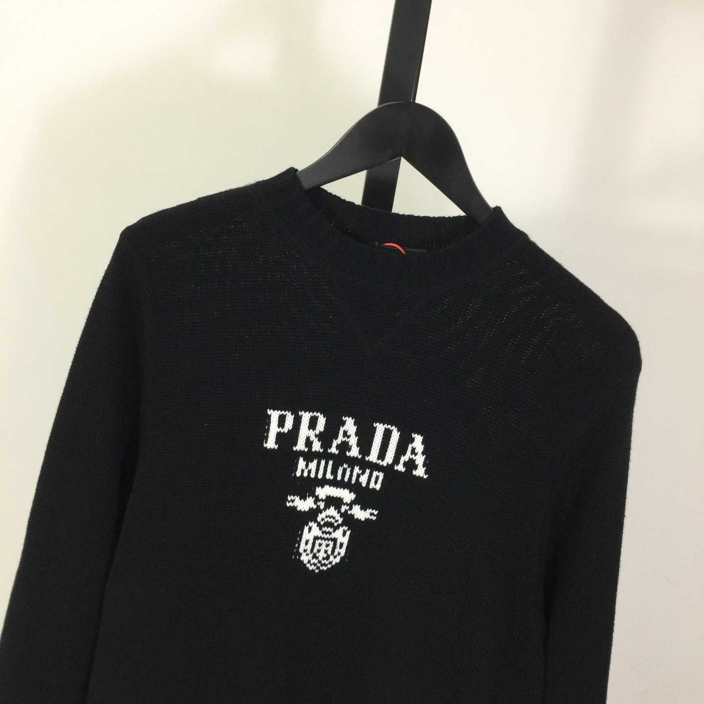 Prada Wool and cashmere crew-neck sweater - DesignerGu