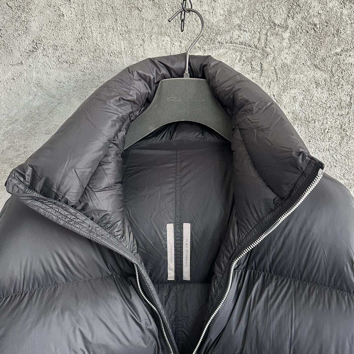 Rick Owens Turtle Nylon Cropped Puffer Jacket  - DesignerGu