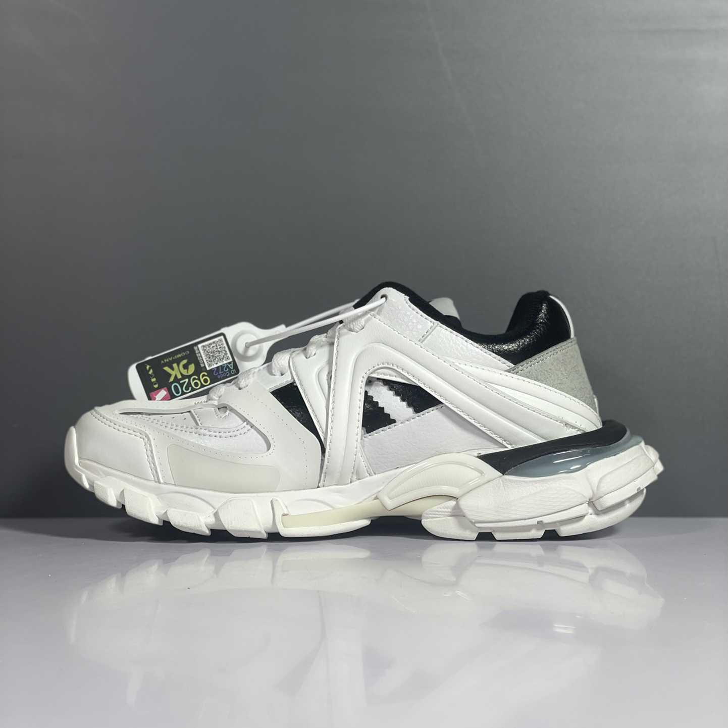 Adidas x Balenciaga Track Sneaker 'White Black' - DesignerGu