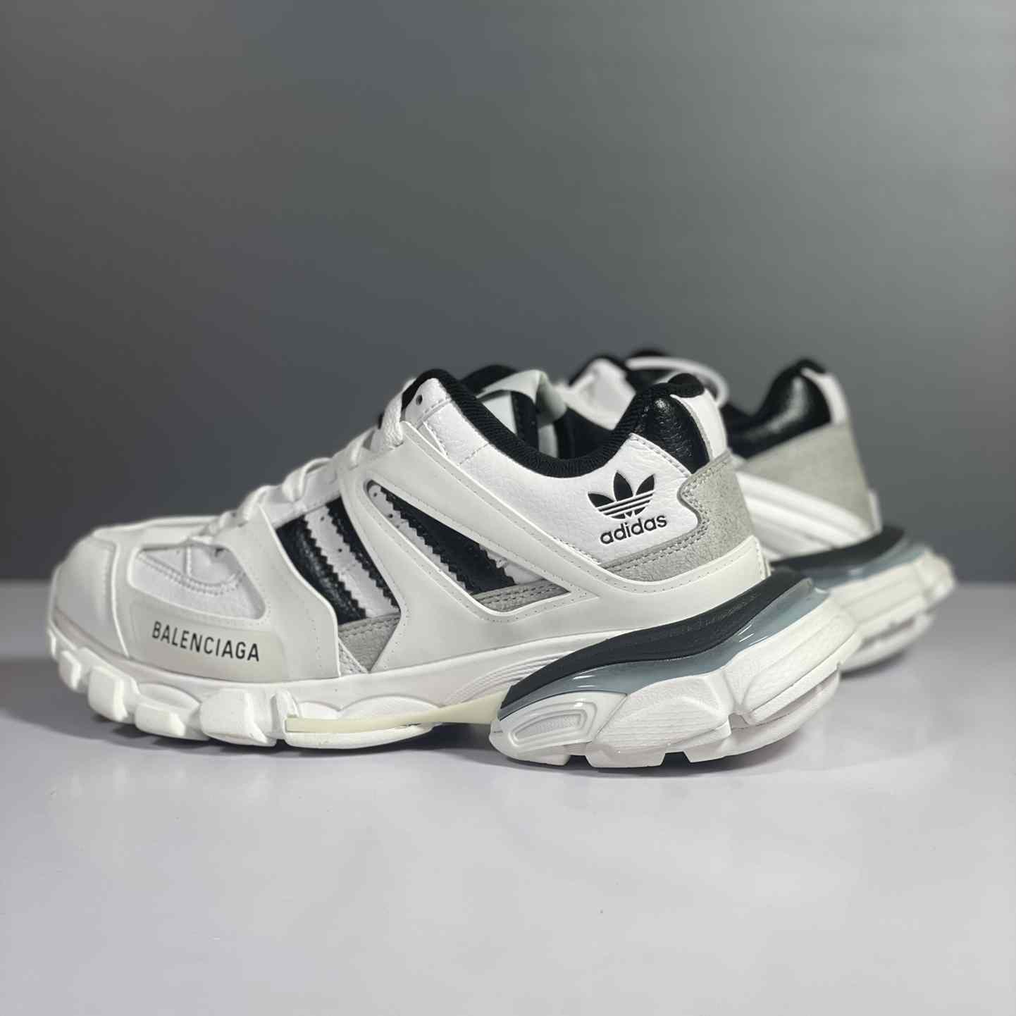 Adidas x Balenciaga Track Sneaker 'White Black' - DesignerGu