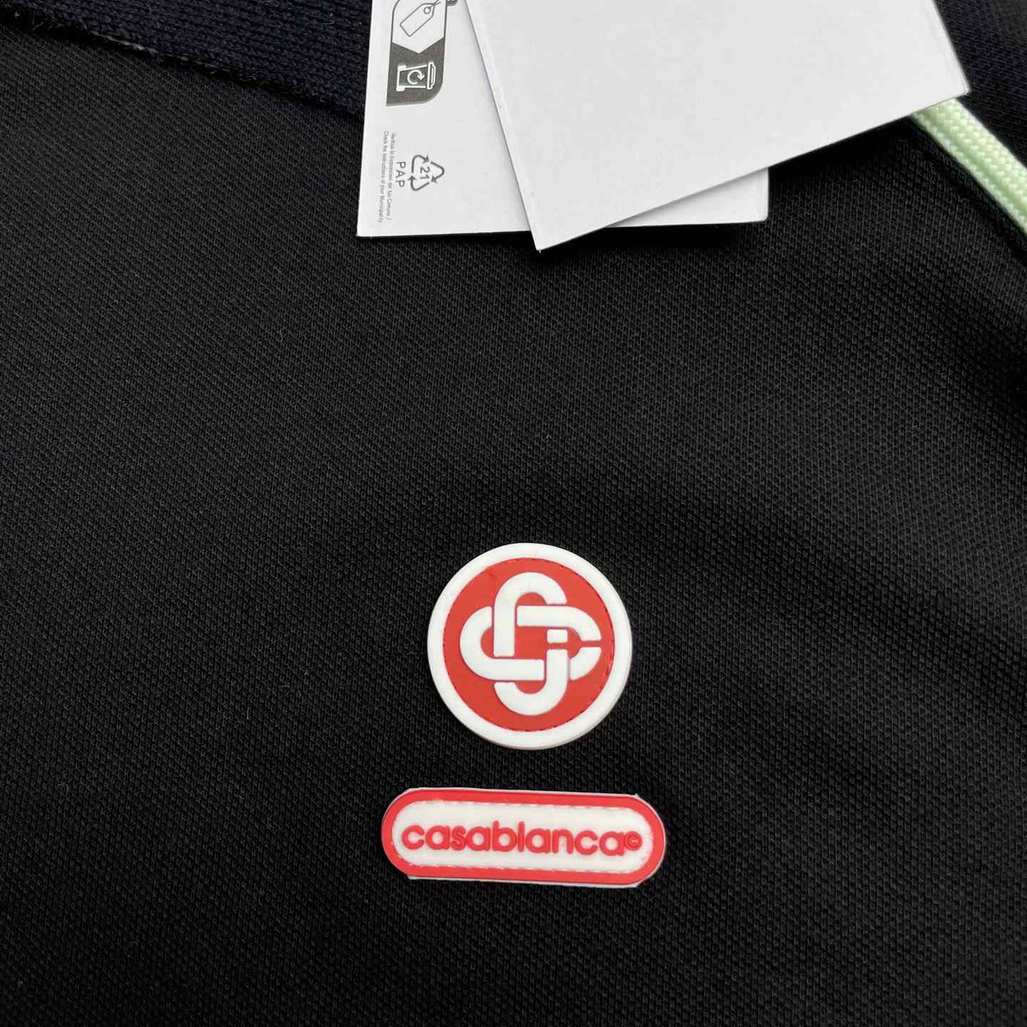 Casablanca Chenille Collar Raglan Polo Shirt   c1107 - DesignerGu