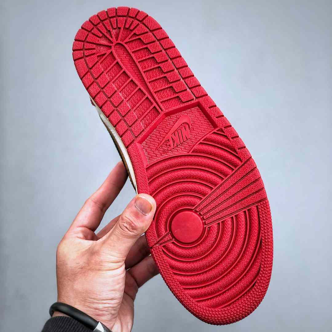 Air Jordan 1 Low “UN White/Red” Lifestyle Sneakers HQ6998-6001 - DesignerGu