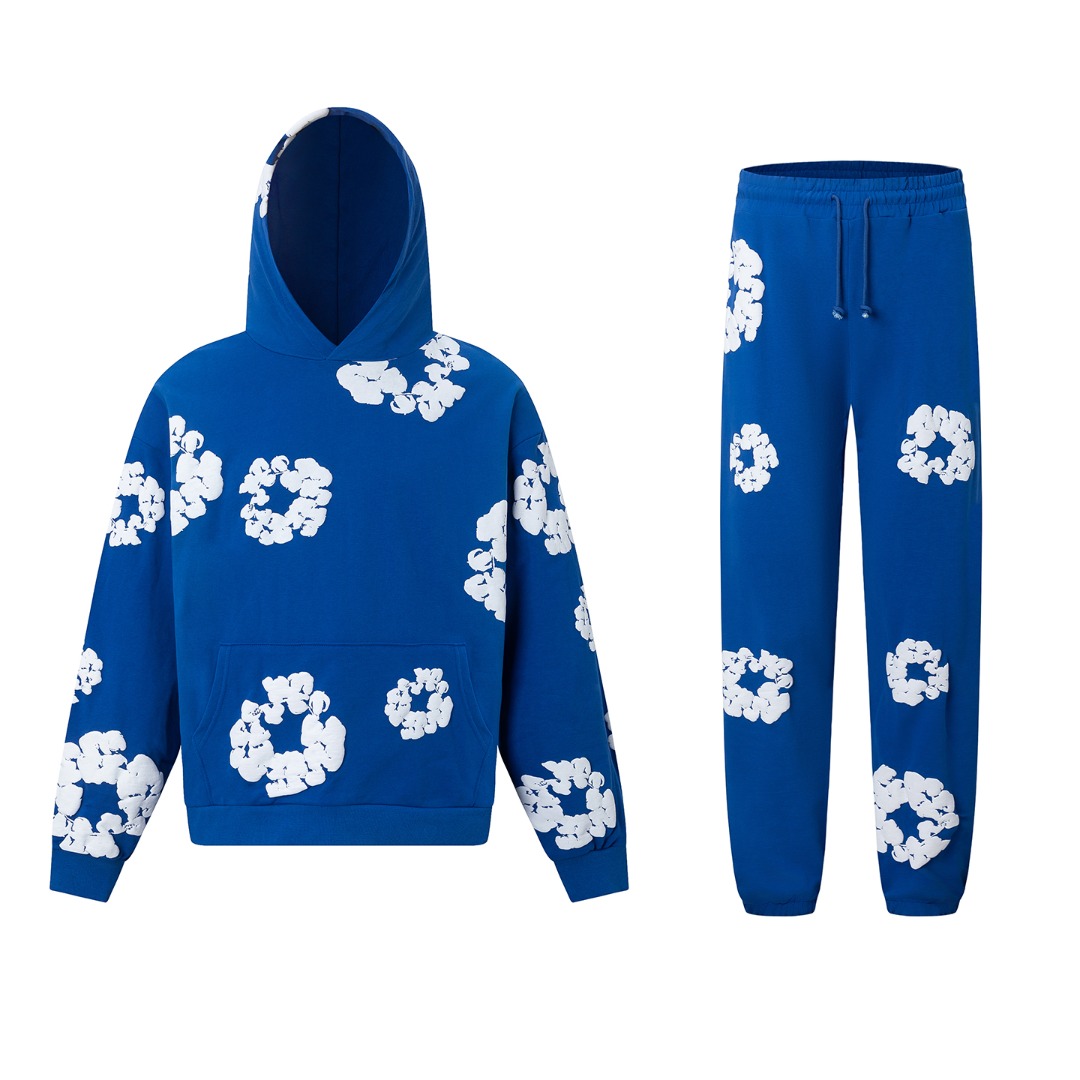 Denim Tears Cotton Hoodie And Sweatpant - DesignerGu