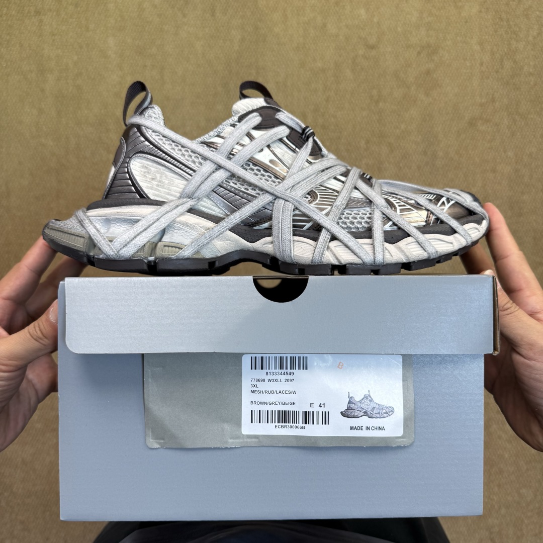 Balenciaga 3XL “Spider-Man” Lace-Up Sneaker – Grey  - DesignerGu