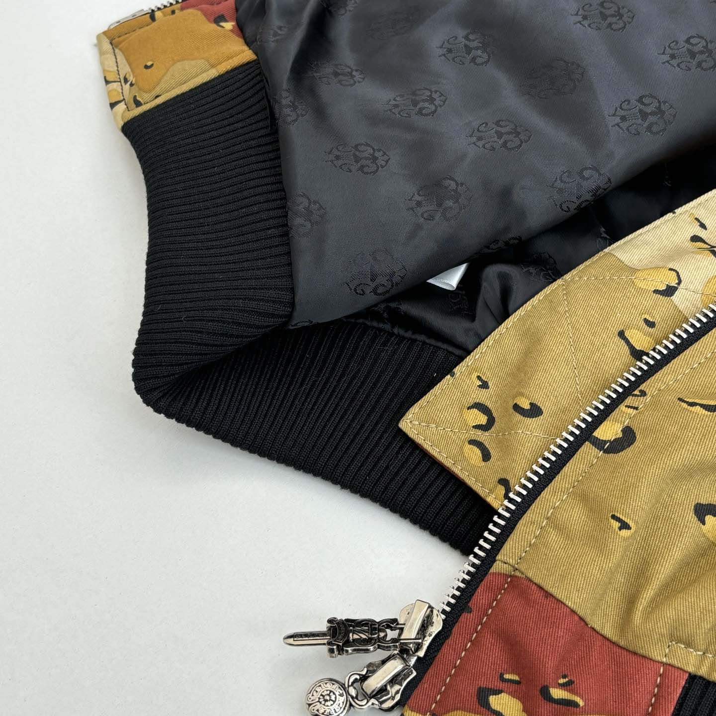 Chrome Hearts Matty Boy Desert Camouflage Sex Records Bomber Jacket - DesignerGu