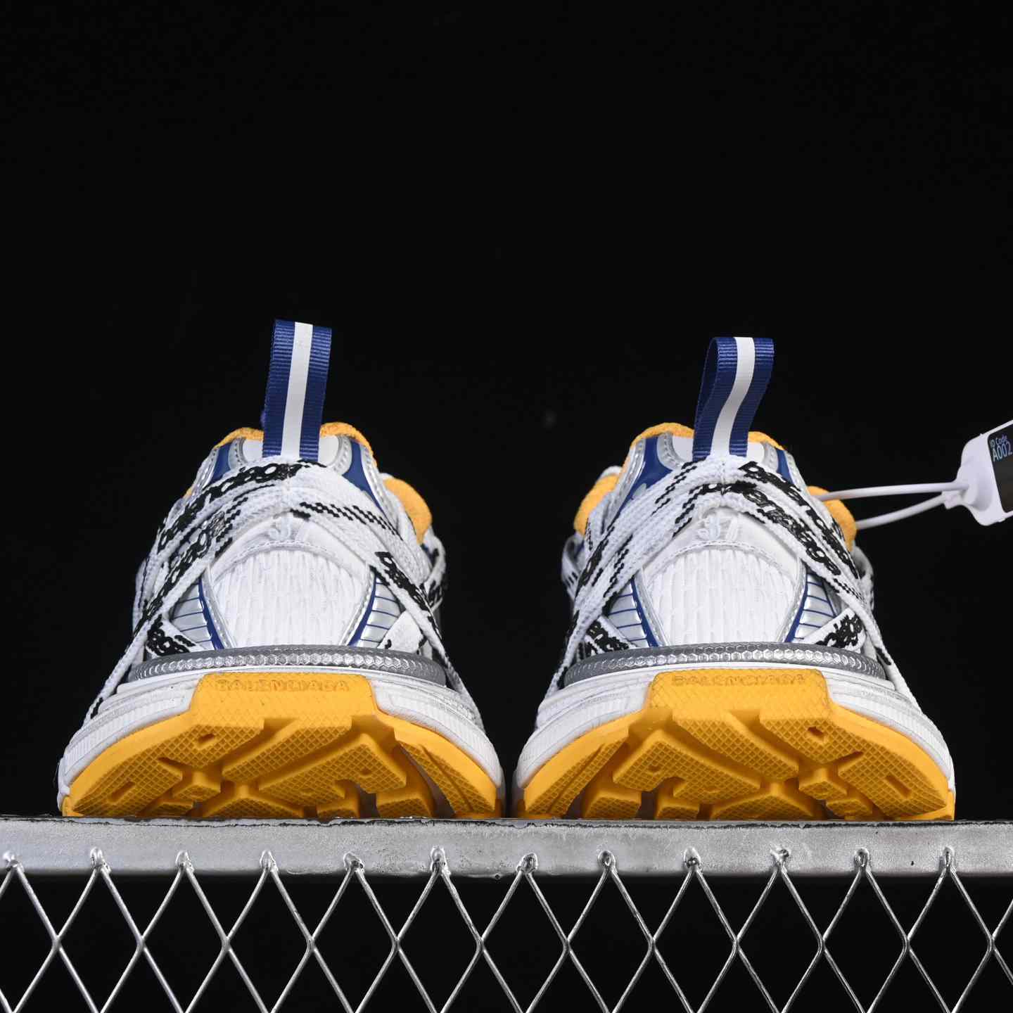  Balenciaga 3XL “White Yellow” Mesh Lace-Up Sneaker - DesignerGu