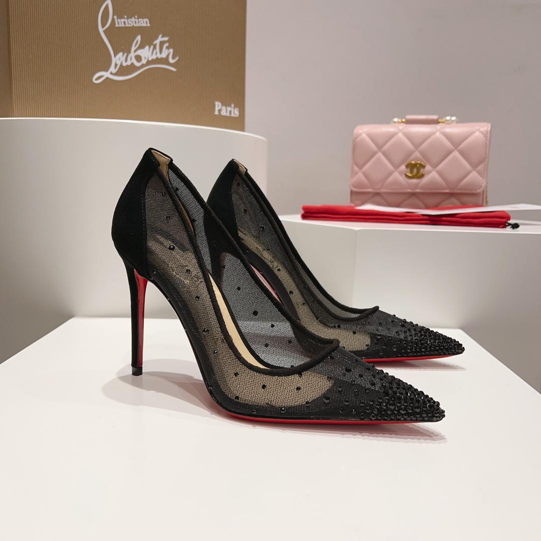 Christian Louboutin Degrastrass Red Carpet 100 mm Pumps - DesignerGu