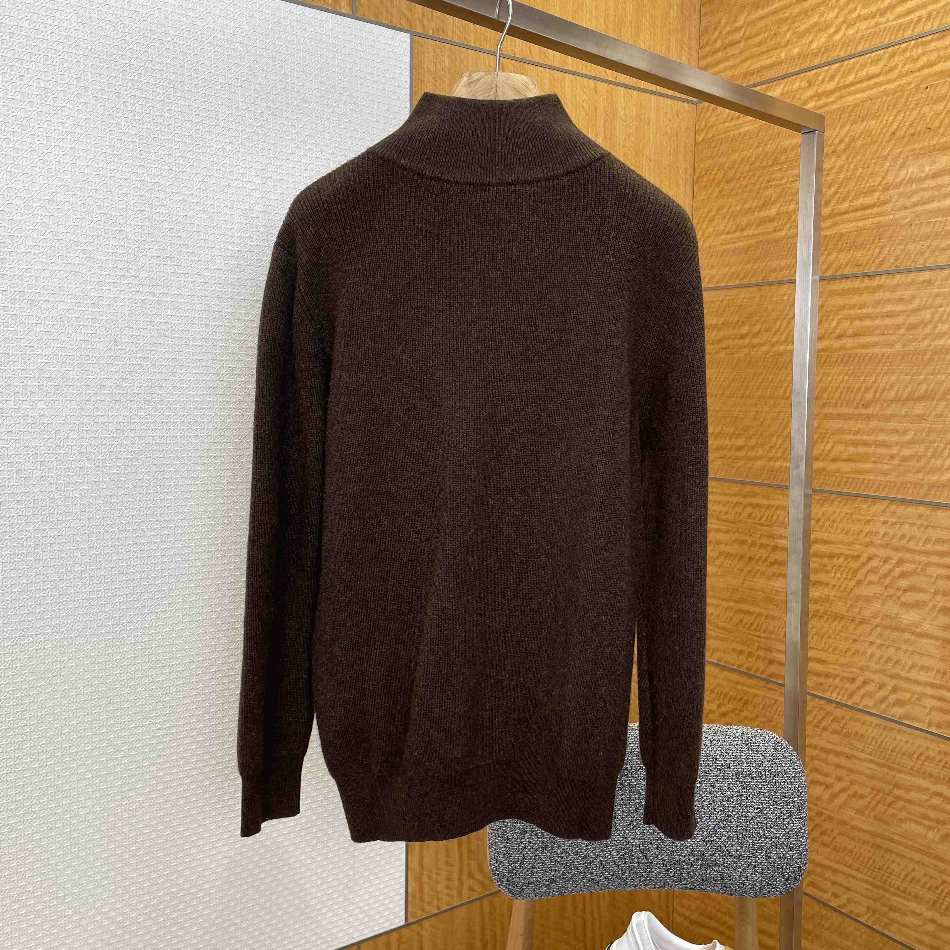 Celine Triomphe Trucker Sweater In Ribbed Wool - DesignerGu