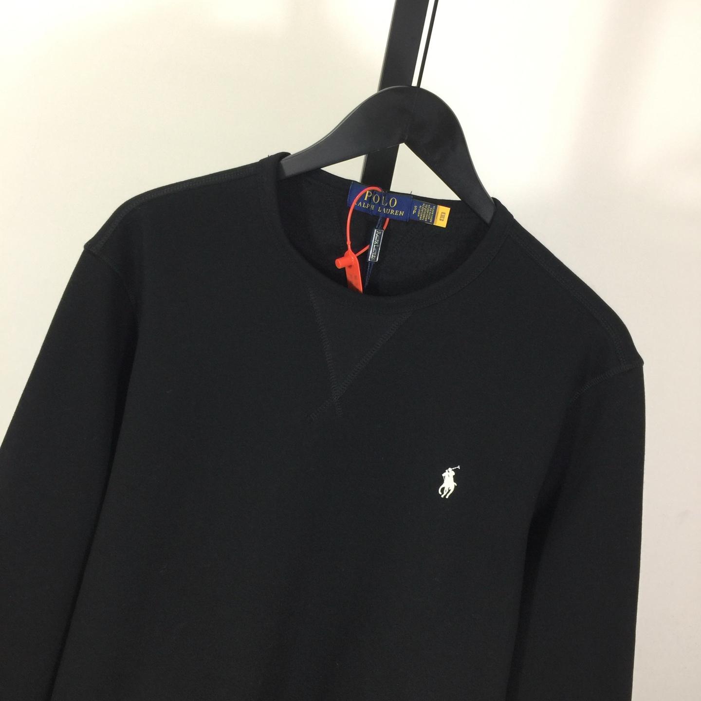 Ralph Lauren Black Cotton-blend Crewneck - DesignerGu