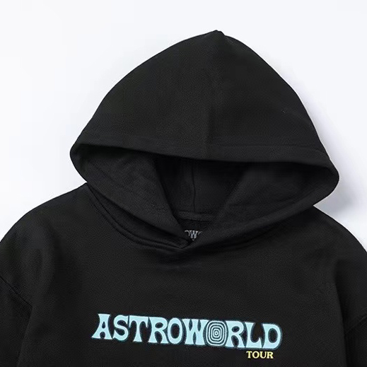 Travis Scott Astroworld Tour Launch Hoodie In Black - DesignerGu