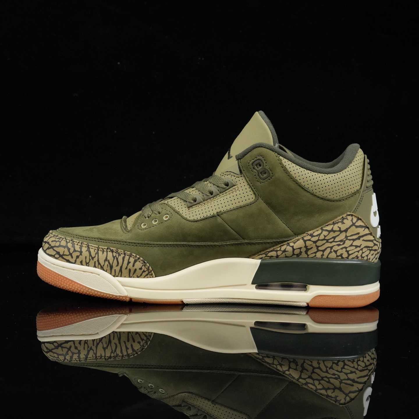Air Jordan 3 “Medium Olive” Retro Lifestyle Sneakers DN3707-202 - DesignerGu
