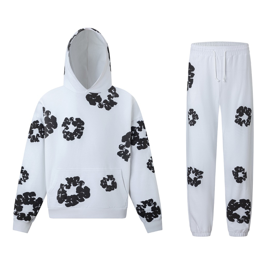 Denim Tears Cotton Hoodie And Sweatpant - DesignerGu