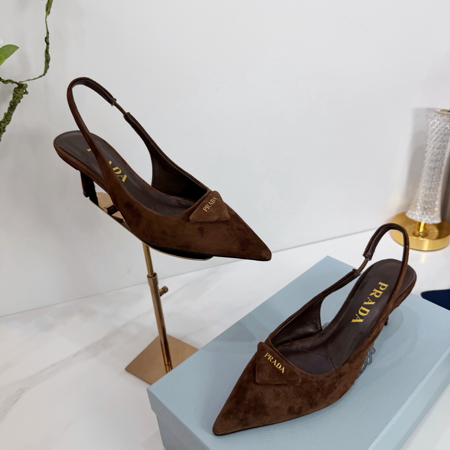 Prada Suede Pumps  5.5cm - DesignerGu