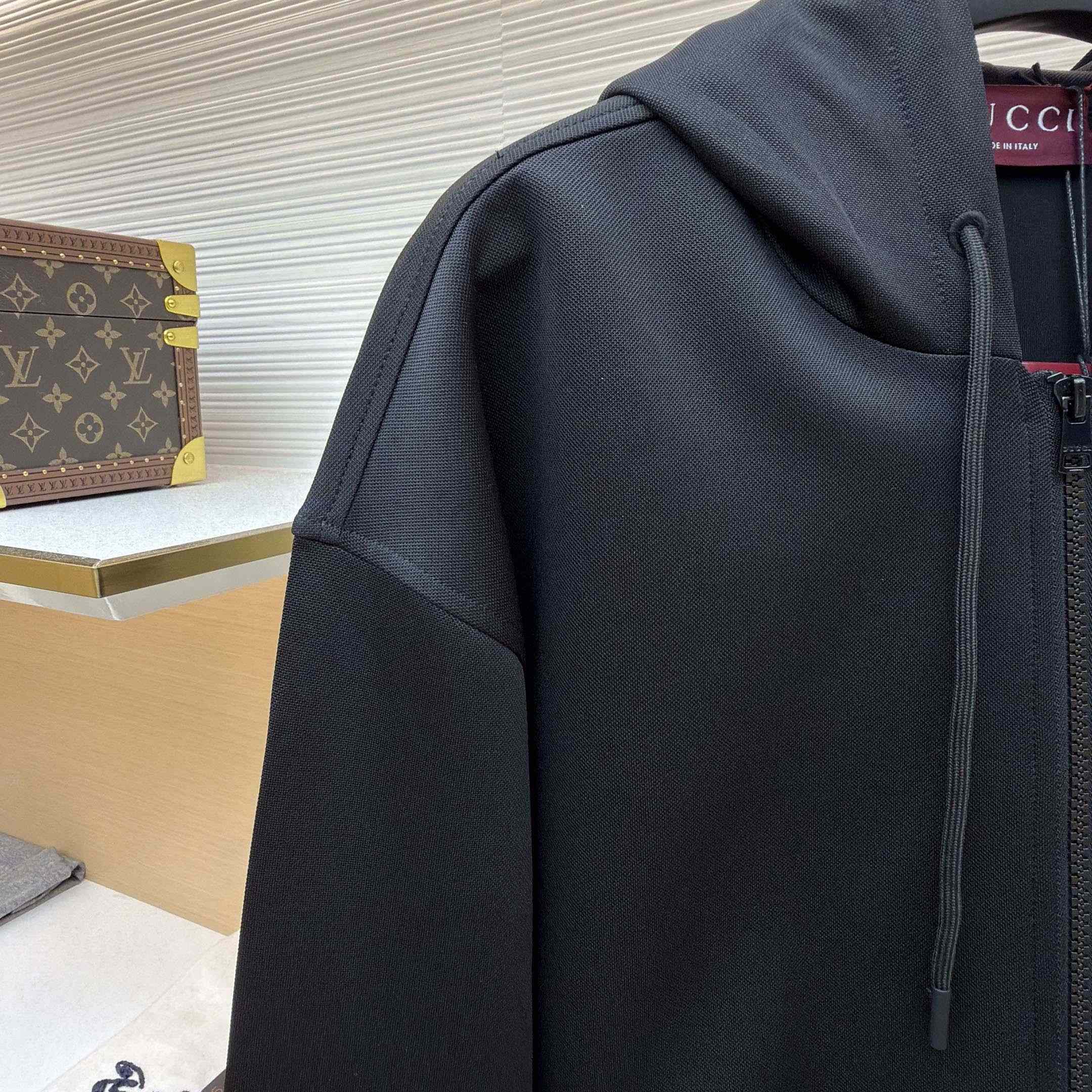 Gucci Technical Jersey Hooded Zip Jacket - DesignerGu