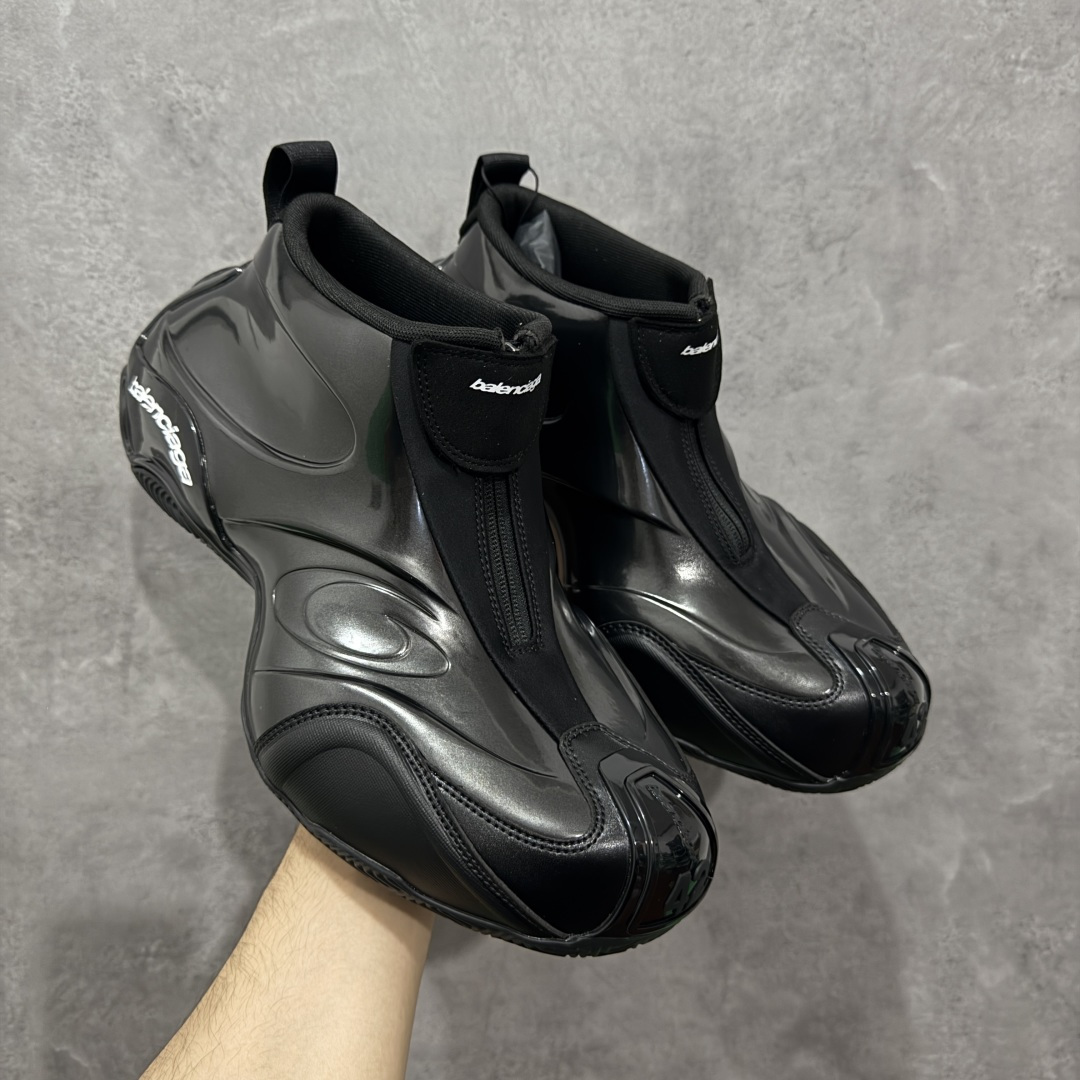 Balenciaga Basketball Sneaker In Black  - DesignerGu