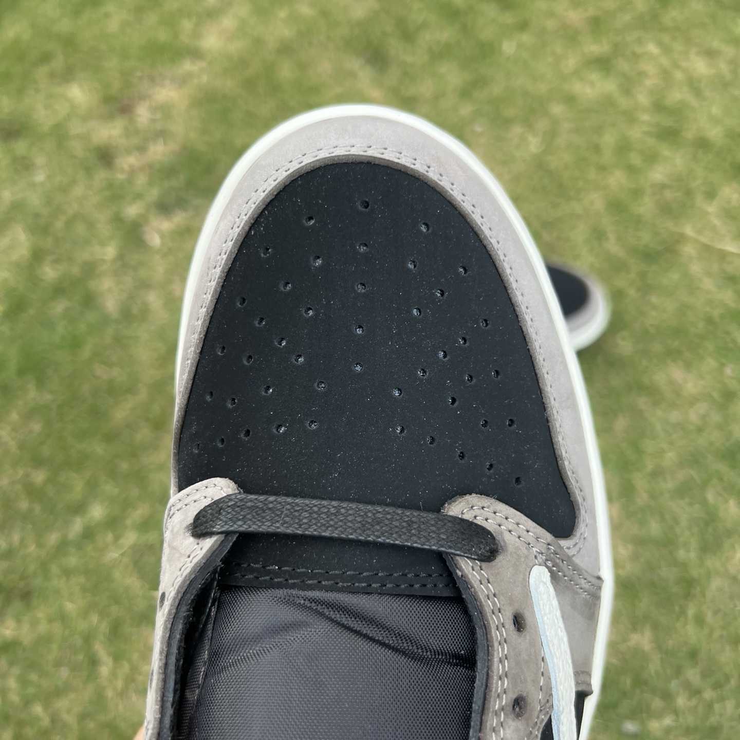 Travis Scott x Air Jordan 1 Low OG “Cactus Jack” Black/Grey Low-Top Sneaker DM7866-201 - DesignerGu