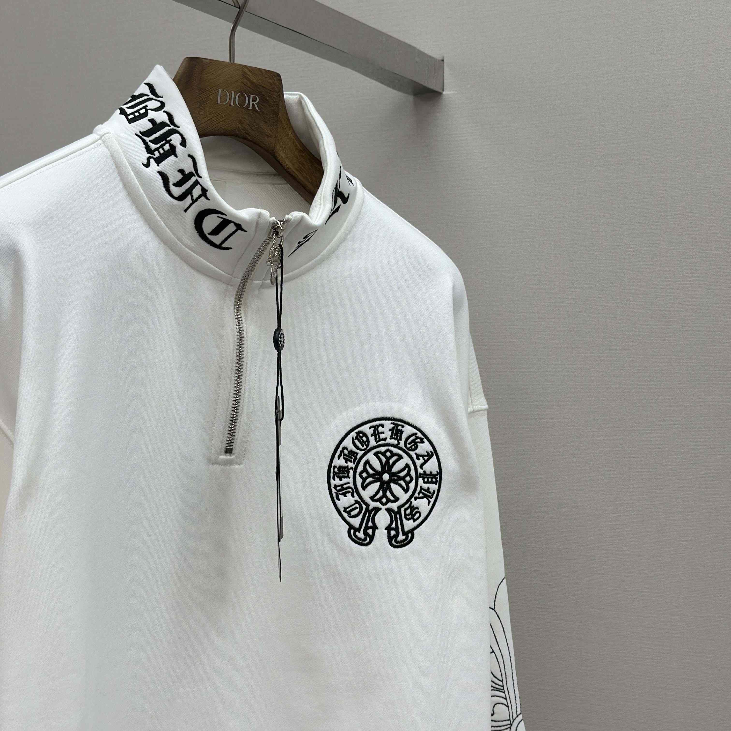 Chrome Hearts Half-zip Sweatshirt - DesignerGu