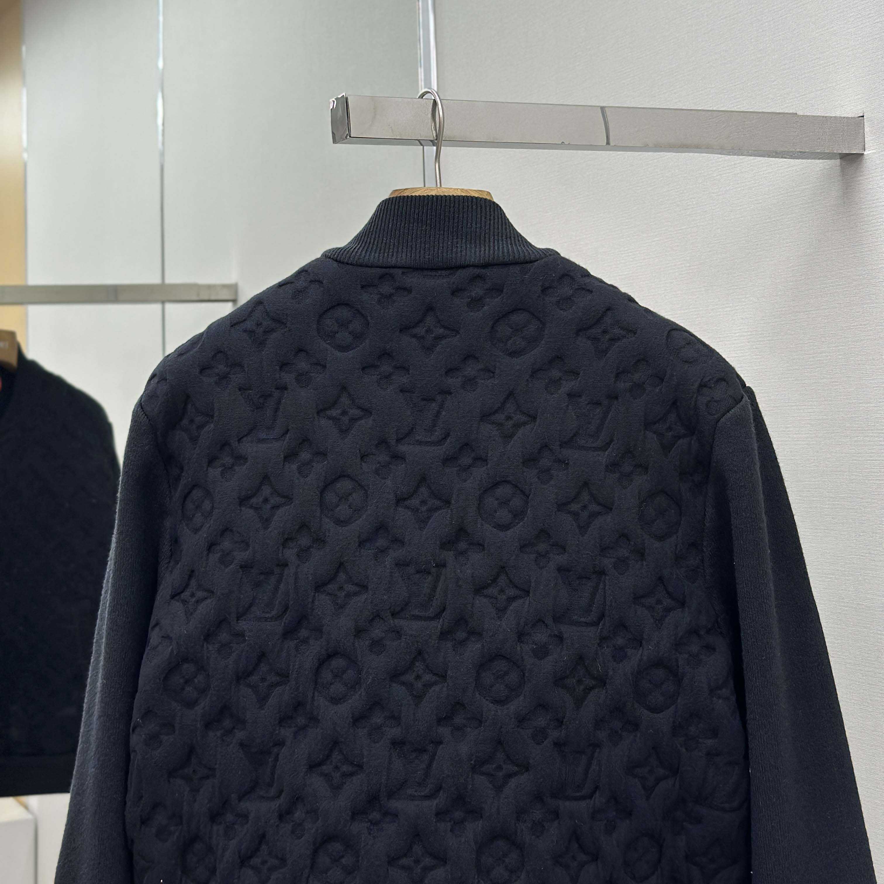 Louis Vuitton Monogram Padded Wool Blend Bomber   1AGJV7 - DesignerGu