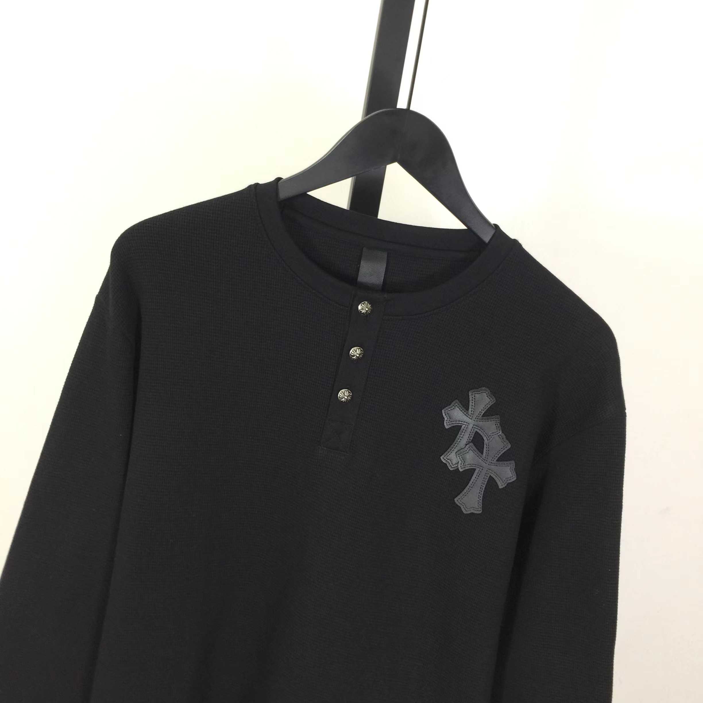 Chrome Hearts Waffle Henley Collar Long Sleeves - DesignerGu