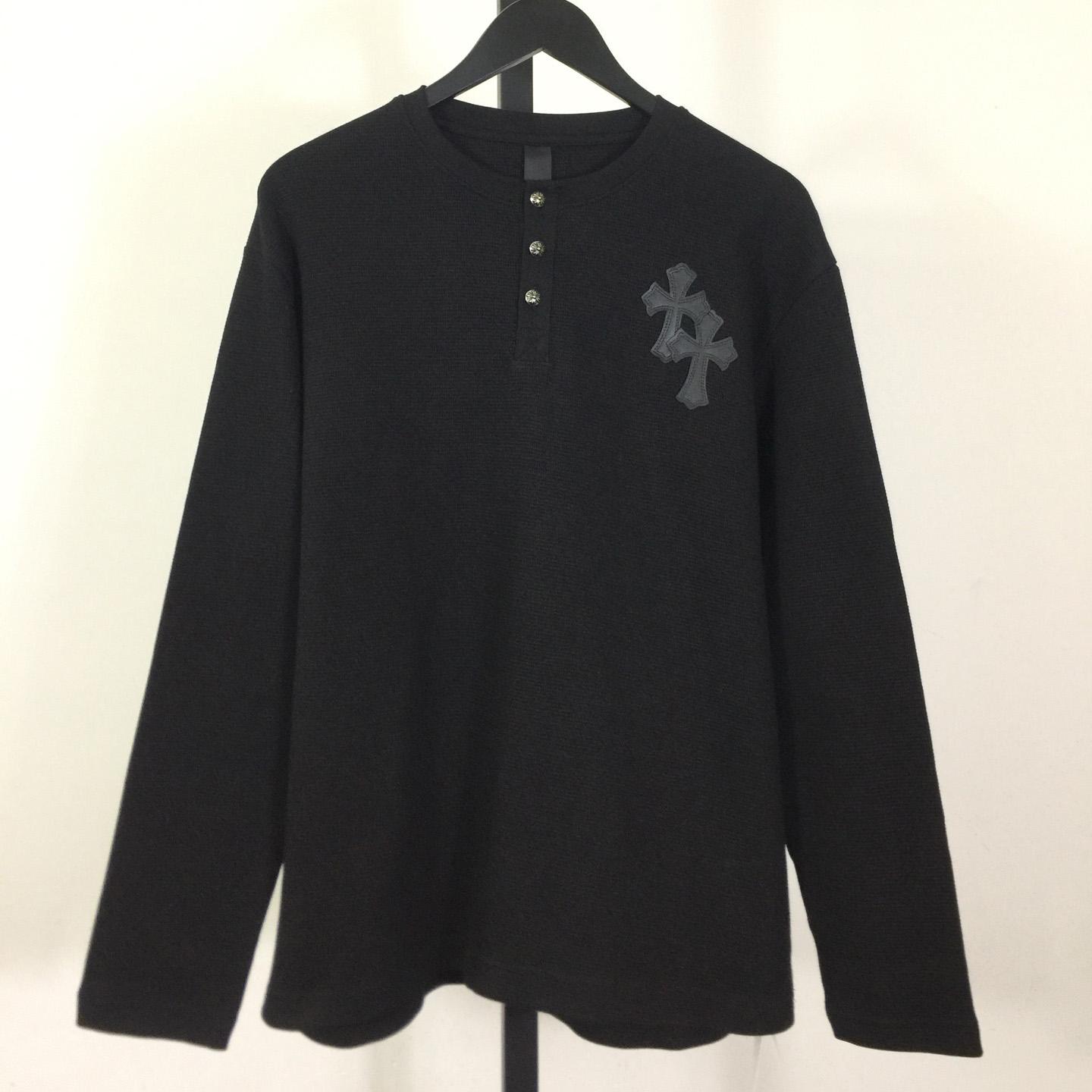 Chrome Hearts Waffle Henley Collar Long Sleeves - DesignerGu