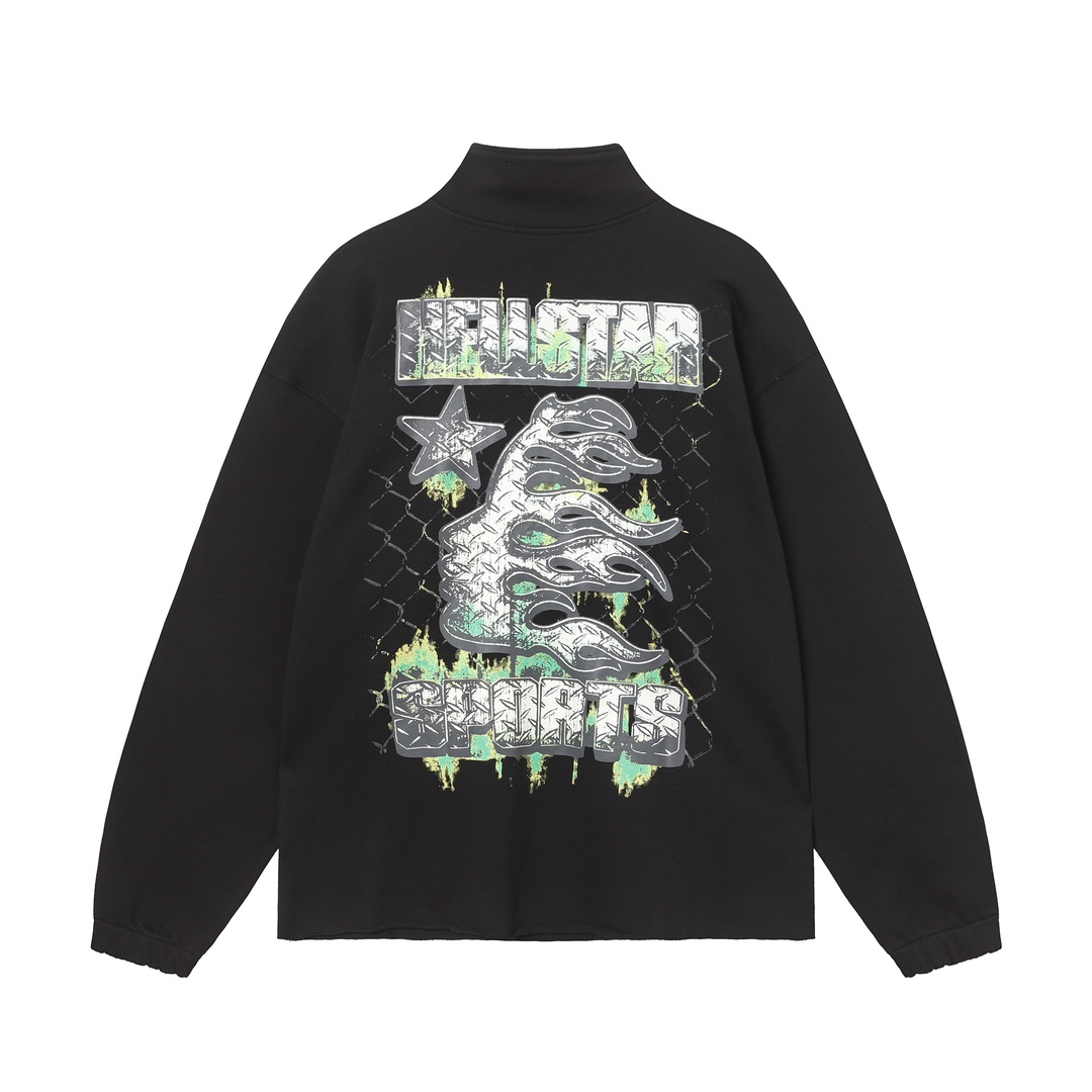 Hellstar Half Zip Sweatshirt - DesignerGu