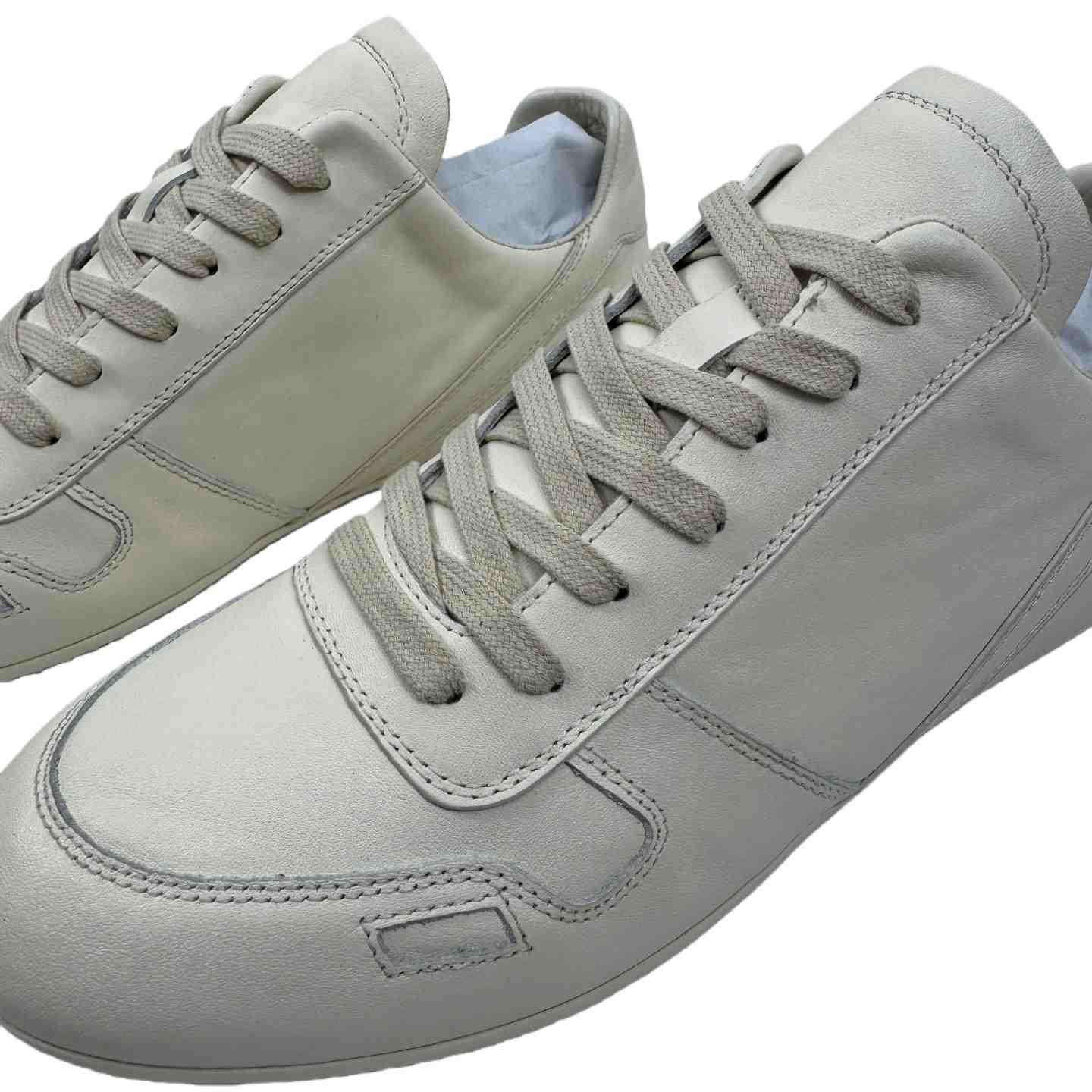 Rick Owens Minimal Sneak Leather Panel Sneakers - DesignerGu