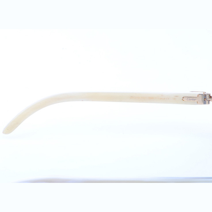 Cartier CT_3524012 White Buffalo Sunglasses In Gold Gradient Blue - DesignerGu