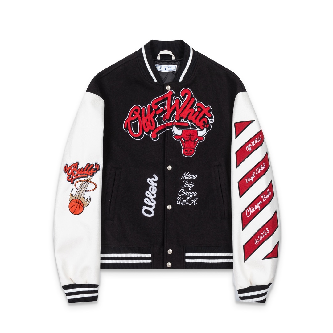 Off-White™ c/o Chicago Bulls Black Varsity - DesignerGu