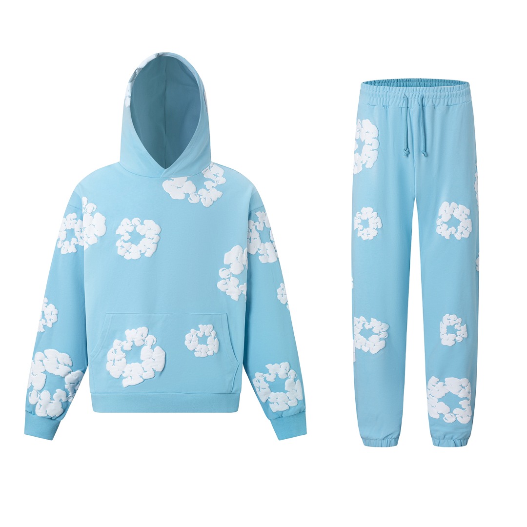 Denim Tears Cotton Hoodie And Sweatpant - DesignerGu
